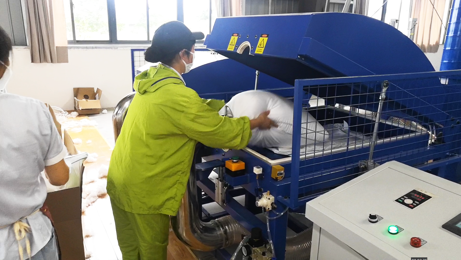 máquina automática de enchimento de travesseiros (2)